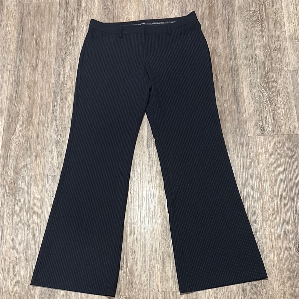 Express Editor Black and Blue PinStripe Trousers